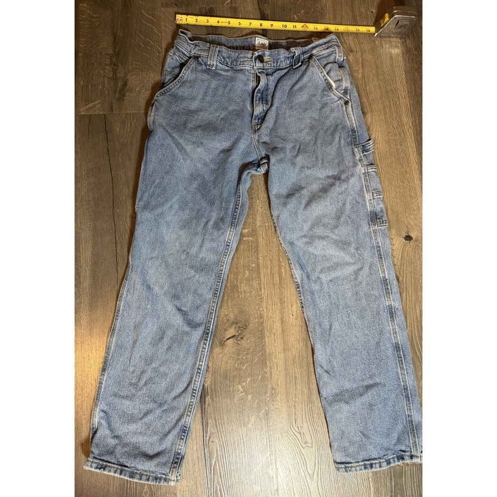 Vtg LEE Legendary Carpenter Blue Denim Jeans Men's Sz 31x30